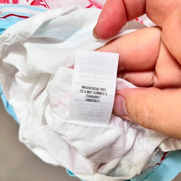 Janie And Jack Toddler Girls White & Red Summer Dress Size 4 With Floral Pattern - Picture 5 of 5
